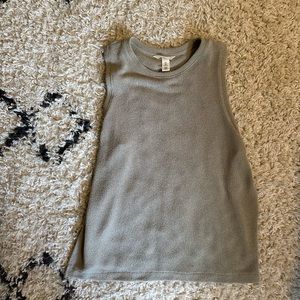 H&M knit short sleeve tan/beige tank top